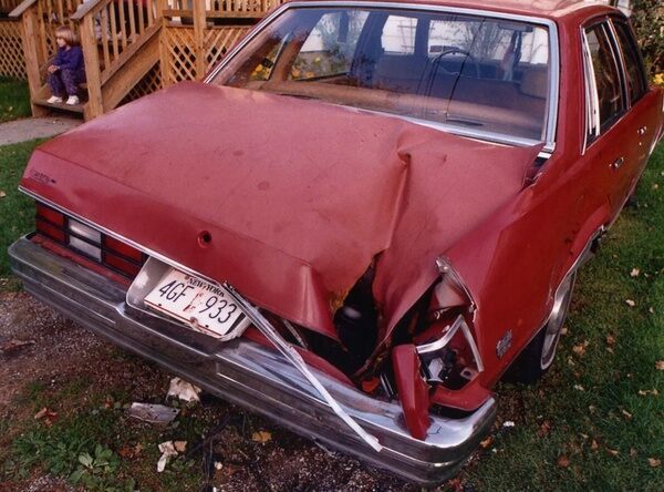 The Chevy hit by the Peekskill Meteorite.